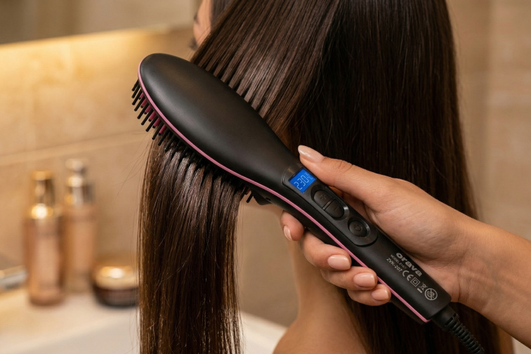 Orava ZVK-207 - Ionizačná kefa na vlasy čierna