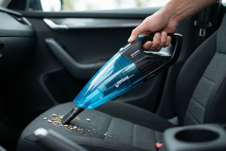 Orava VY-224 B - Vysokovýkonný ručný vysávač, modročierny