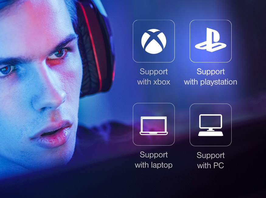 Orava Livebass-2 R Gaming - Herné slúchadlá s mikrofónom