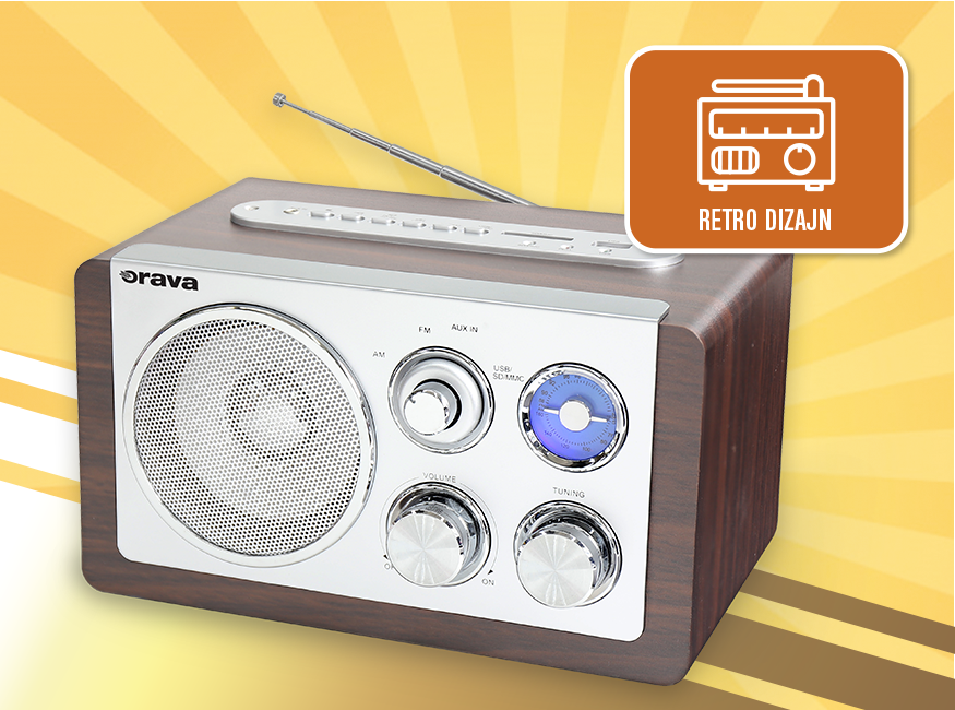 Orava RR-29 B - Retro rádio
