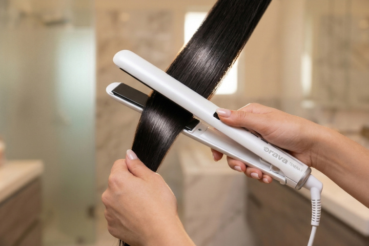 Orava Tenera-1 - Žehlička na vlasy, biela