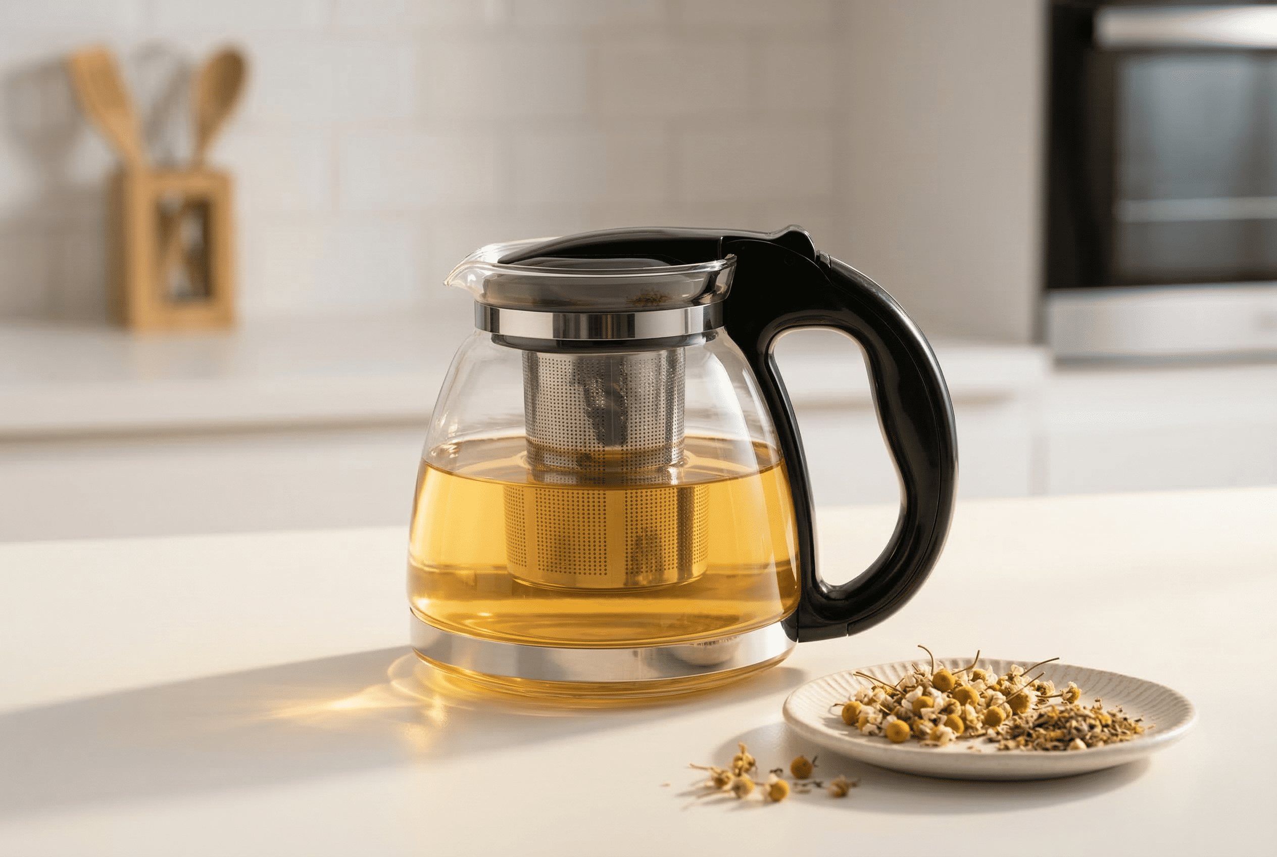 Orava VK-150 - Sklenená kanvica na čaj, 1,5 l