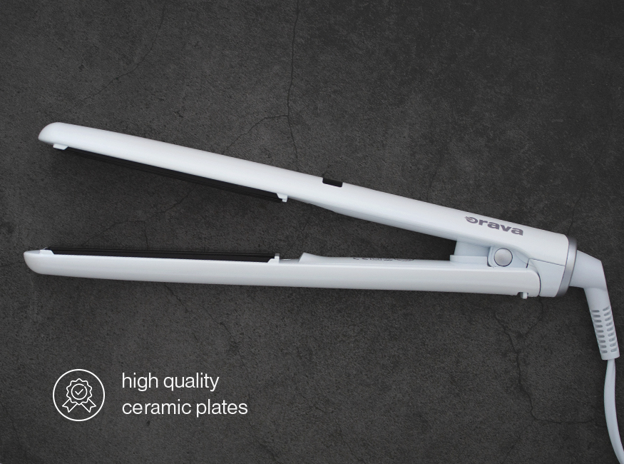 Orava Tenera-1 - Žehlička na vlasy, biela