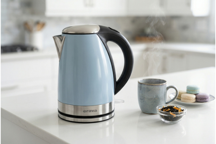 Orava VK-3217 BL - Antikorová varná kanvica 1,7 l, svetlá modrá