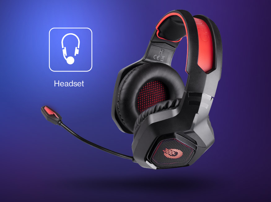 Orava Livebass-2 R Gaming - Herné slúchadlá s mikrofónom