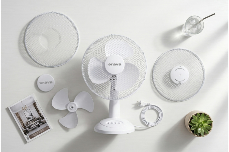 Orava SF-13 - Stolový oscilujúci ventilátor
