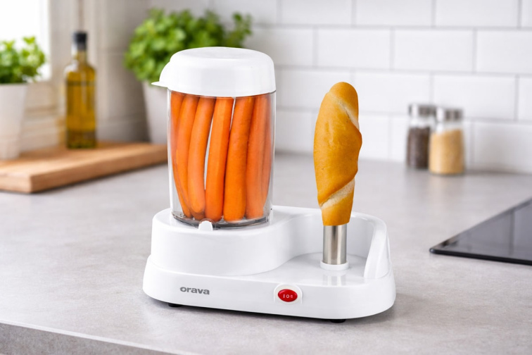 Orava HM-01 - Hotdogovač s 1 hrotom a varnou nádobou
