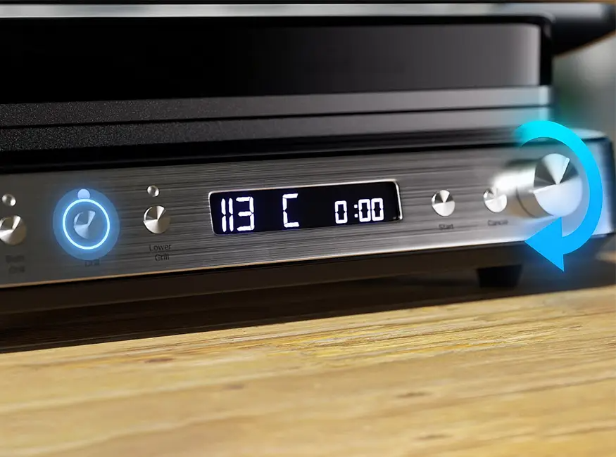 Orava Grillchef-3 - Digitálny elektrický kontaktný gril, 2000 W