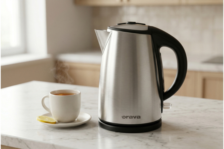 Orava VK-3717 - Antikorová varná kanvica 1,7 l, strieborná