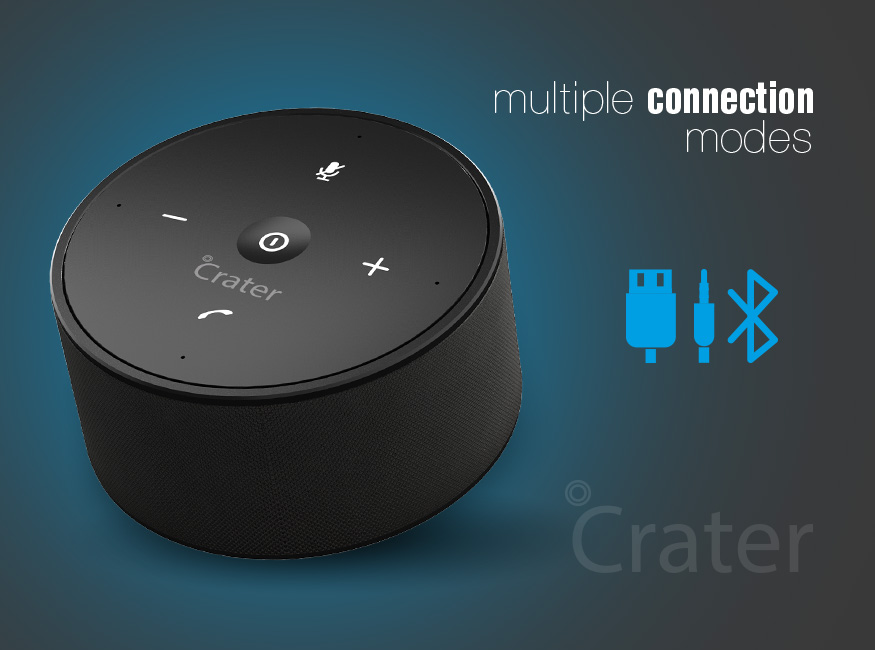 Orava Crater-7 - Bluetooth reproduktor v netradičnom dizajne, so super BASSom a zabudovanými 4 mikrofónmi