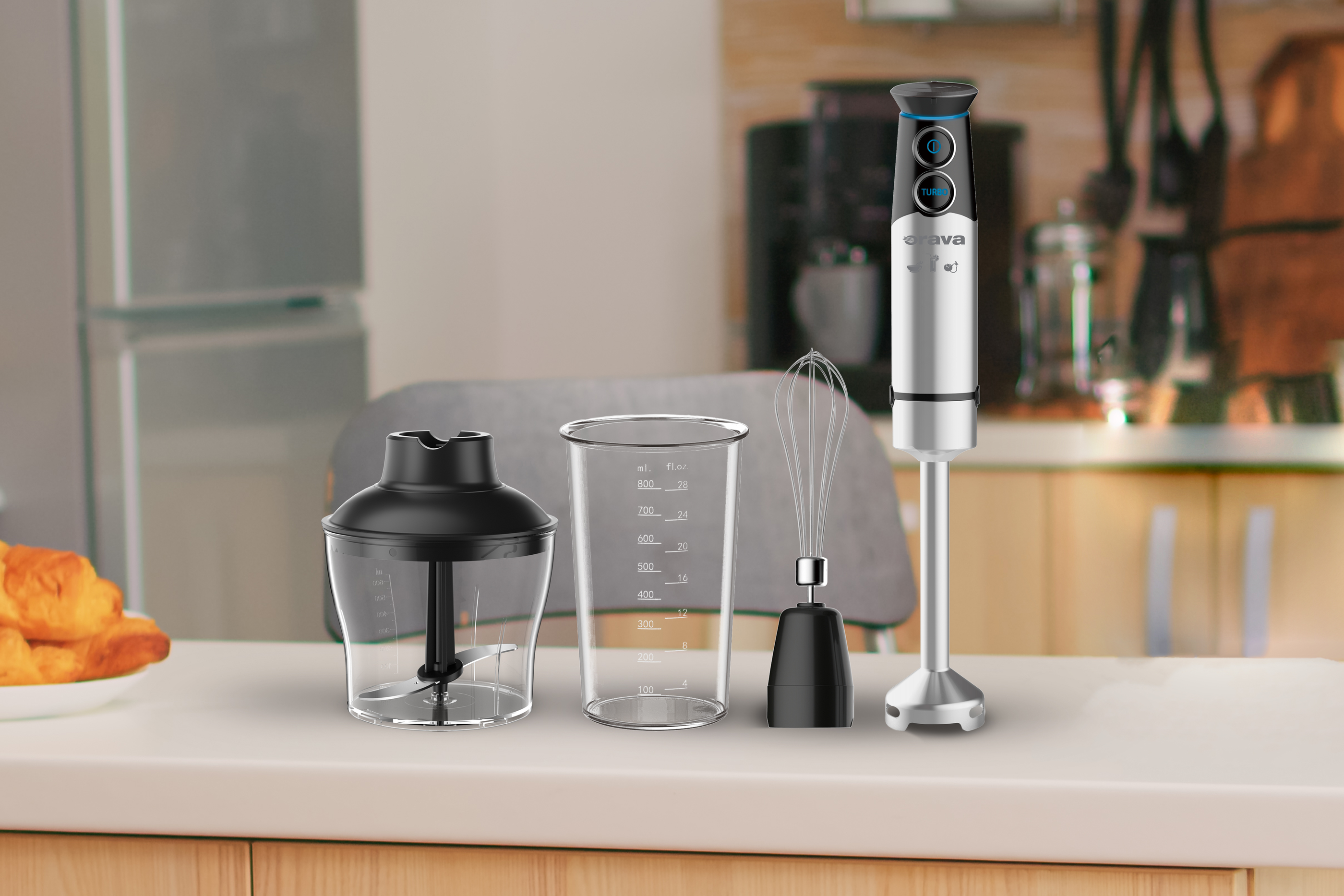 Orava RM-1200 - Multifunkčný ručný mixér 3 v 1, 1200 W