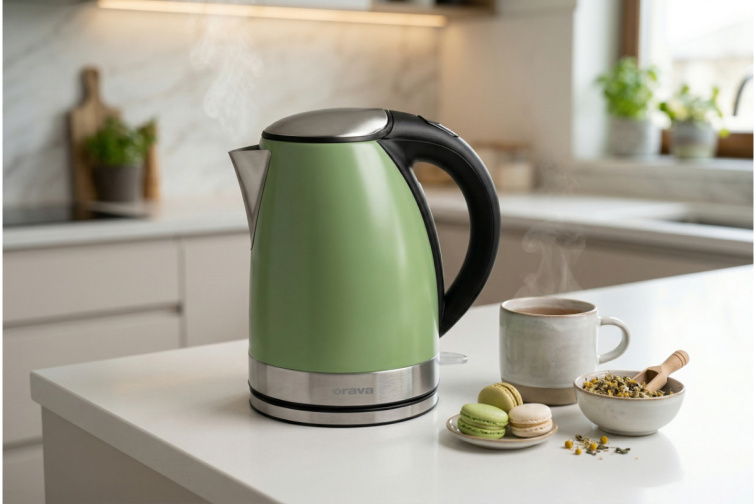 Orava VK-3217 GK - Antikorová varná kanvica 1,7 l, khaki zelená