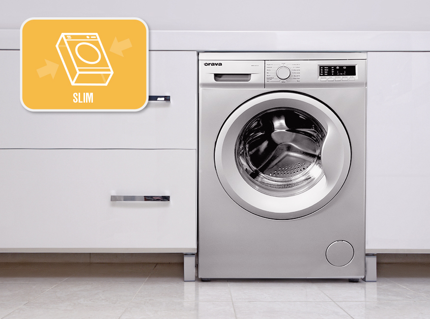 Orava WMO-610 A - Spredu plnená práčka SLIM, 6kg