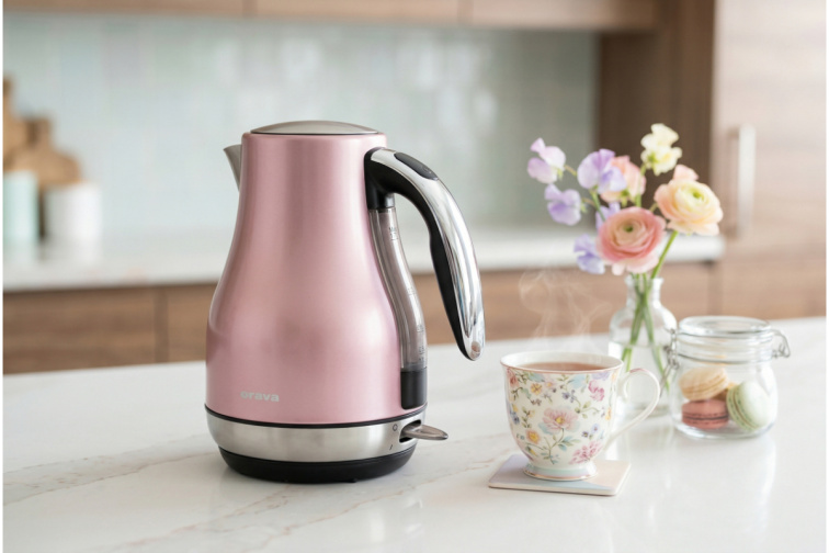 Orava VK-3715 Pink - Dizajnová antikorová kanvica 1,7 l, ružová