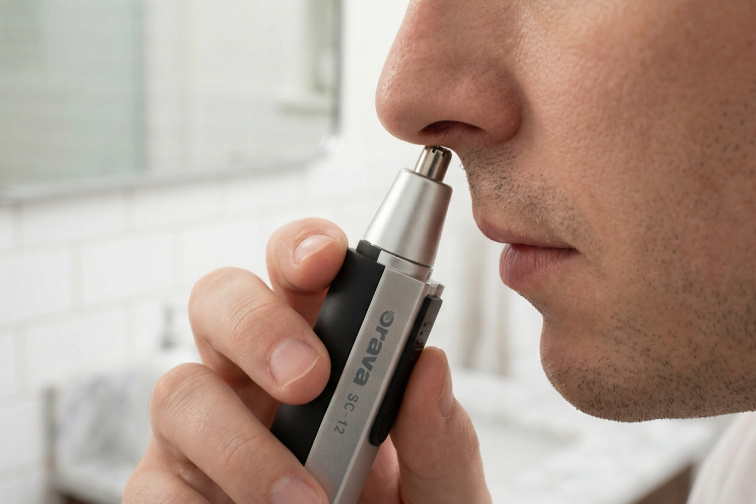 Orava SC-12 - Zastrihávač nosných chĺpkov strieborno-čierny