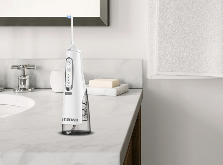 Orava Stomafresh-05 - Vykonná ústna a zubná sprcha s nástavcom zubnej kefky na efektívne mechanické čistenie zubov