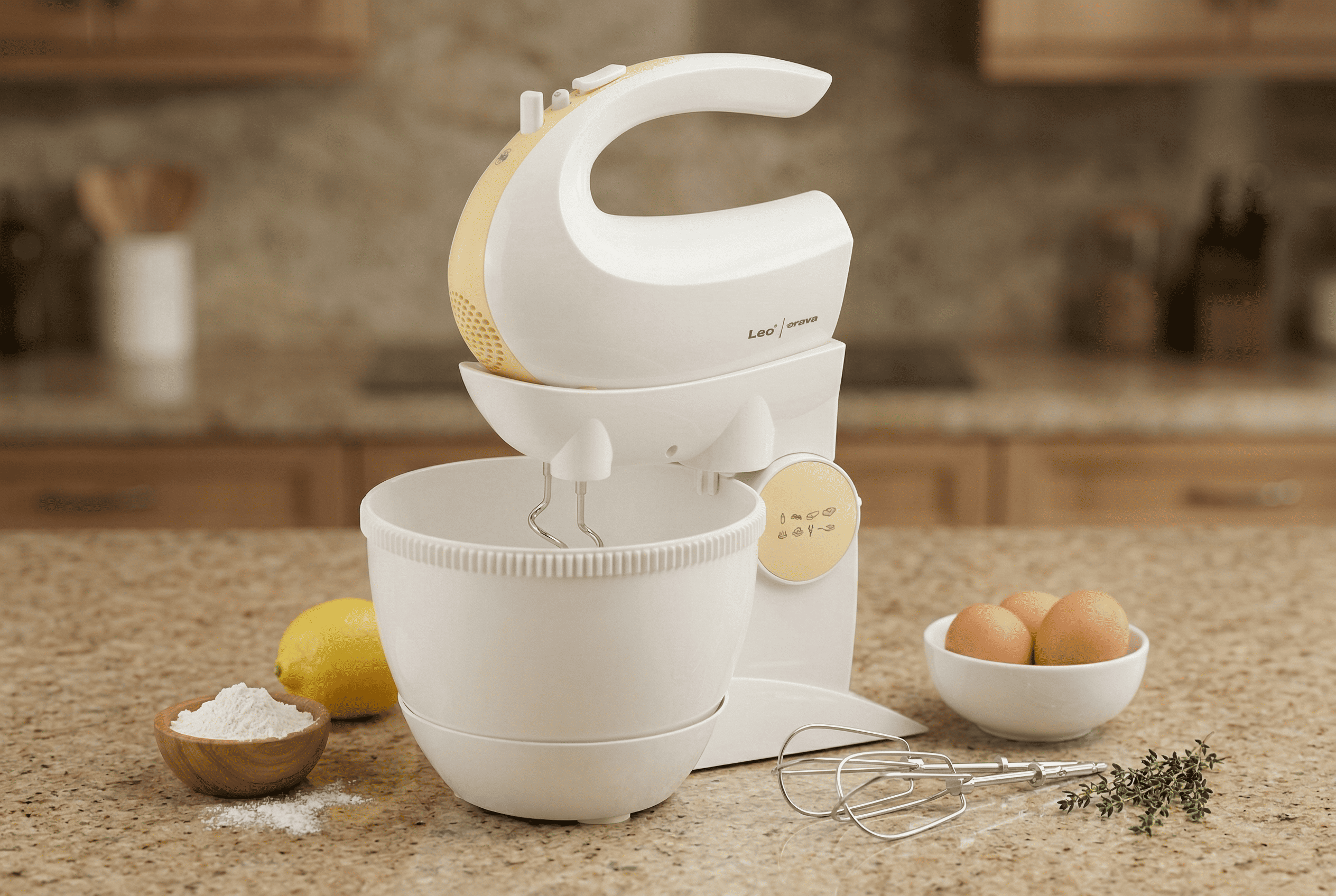 Orava SL-200 C - Elektrický ručný šľahač s nádobou