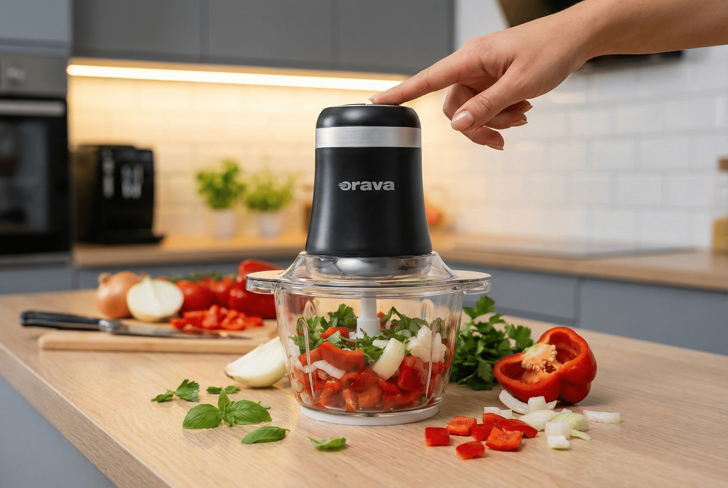 Orava SE-303 - Sekáčik na sekanie ovocia, zeleniny, mäsa