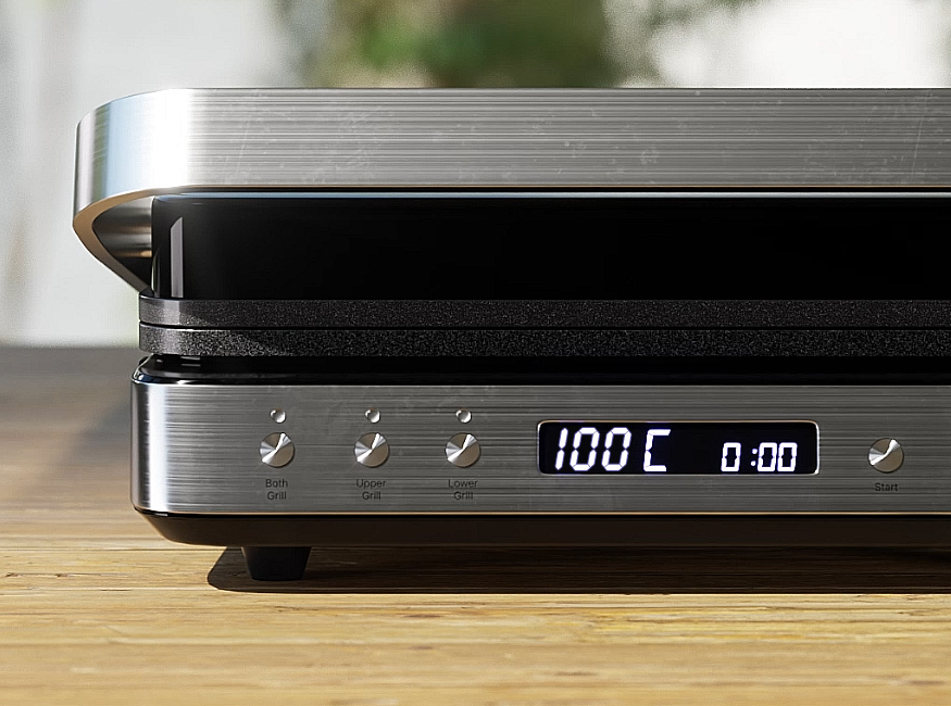 Orava Grillchef-3 - Digitálny elektrický kontaktný gril, 2000 W