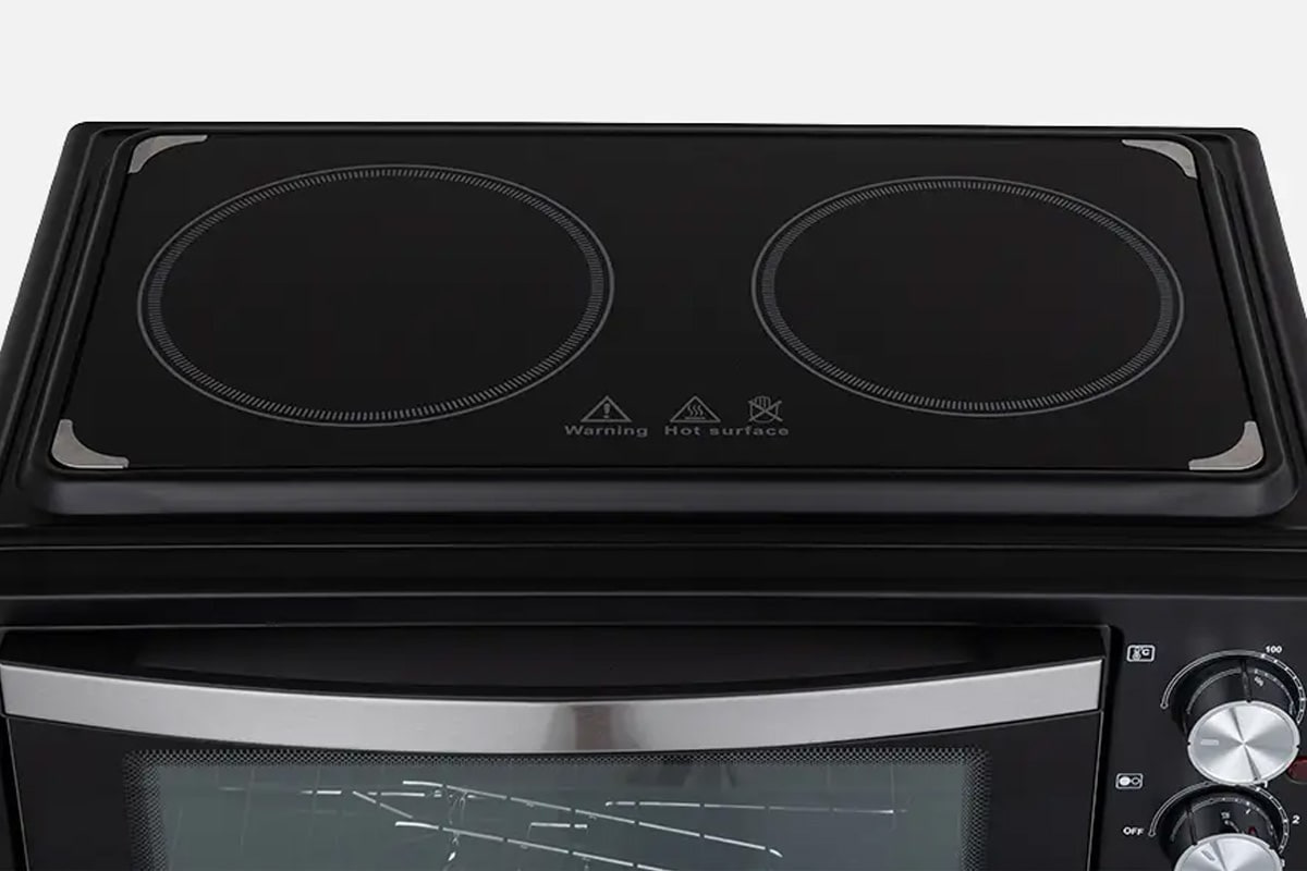 ORAVA Elektra-C38 – elektrická rúra so sklokeramickou dvojplatničkou 38l