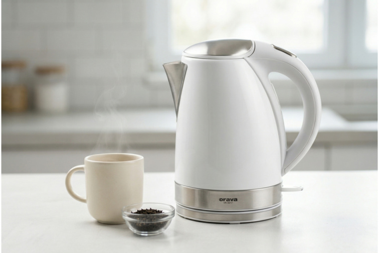 Orava VK-3217 W - Antikorová varná kanvica 1,7 l, biela