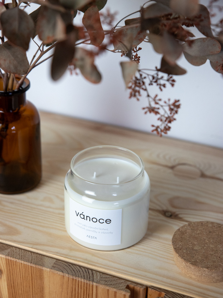Sójová svíčka Vánoce