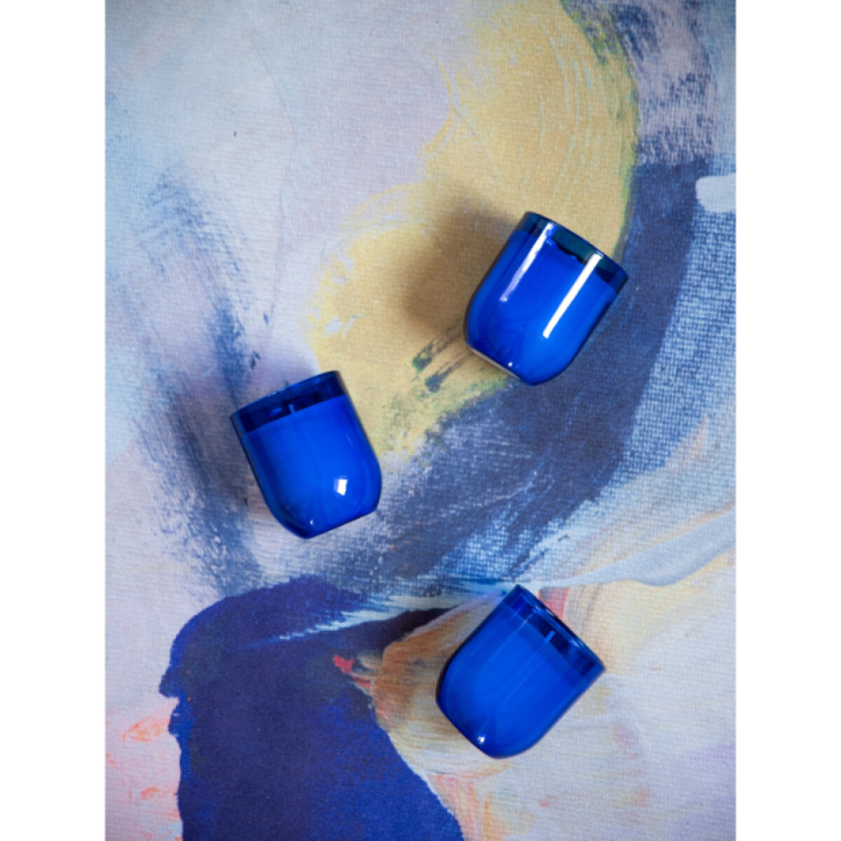 Sójová svíčka modrá