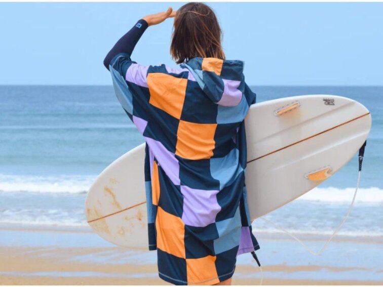 Pončo Fleece Checkers