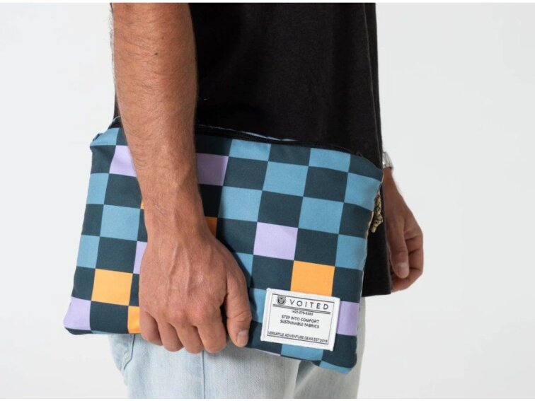 Pončo Fleece Checkers