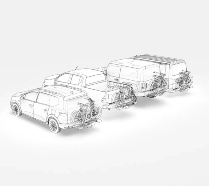 Otočné rameno pro nosič kol