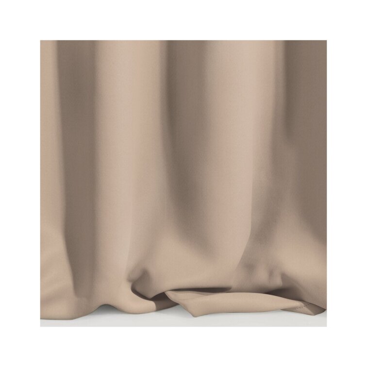 Béžový zatemňovací záves na krúžkoch LOGAN 140x270 cm