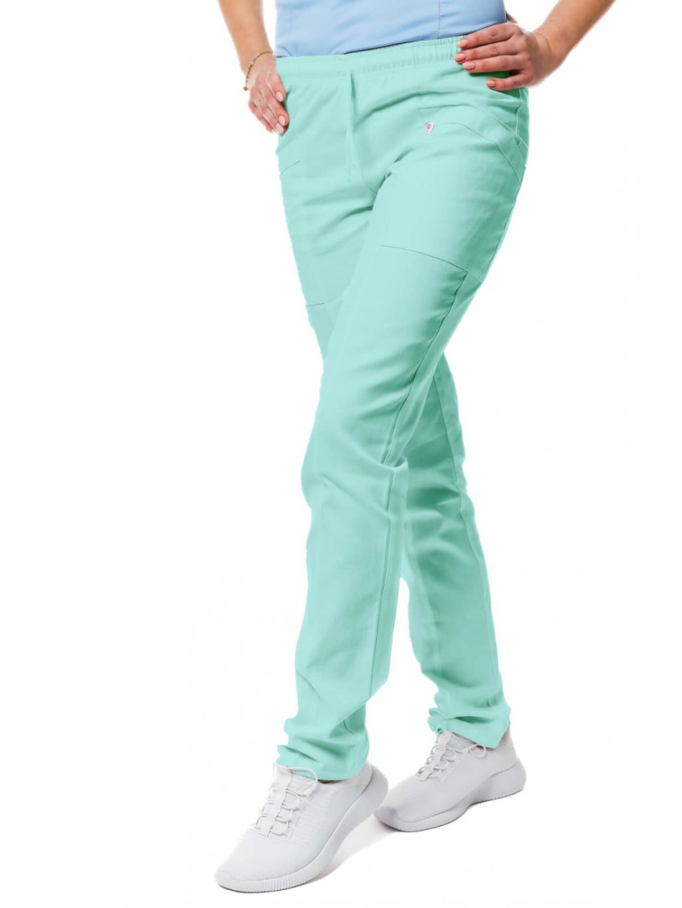 Zdravotnícke nohavice SISI SATTÉ Slim Pistácia