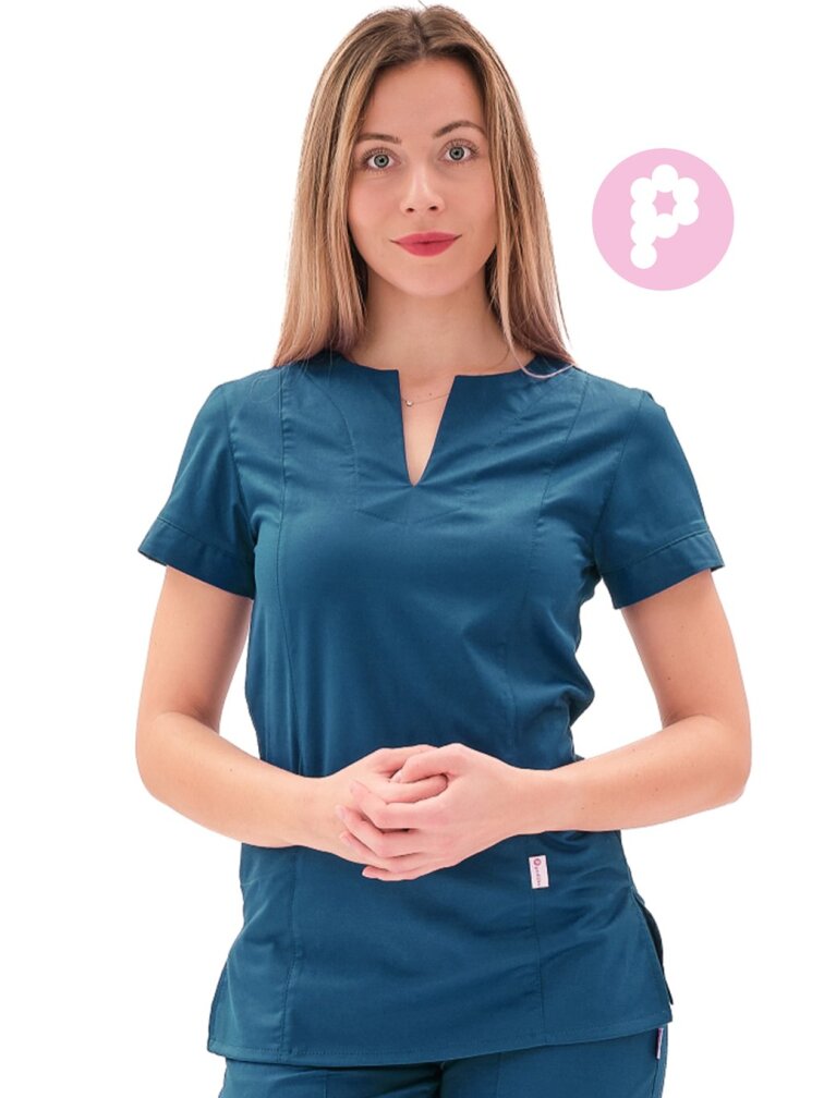 Zdravotnícka košeľa LILI SATTÉ Petrol