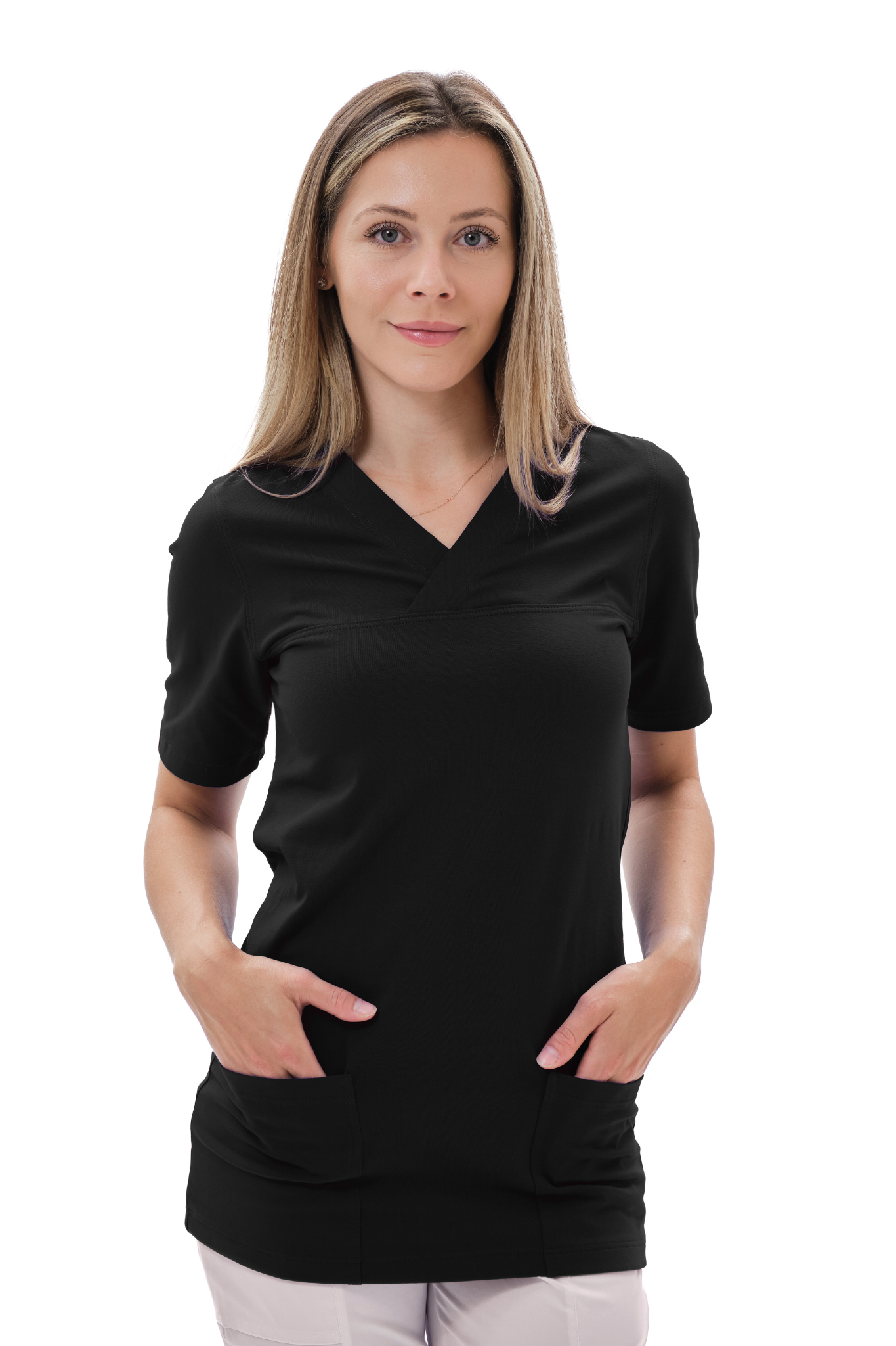 Zdravotnícka košeľa LUJZA Čierna