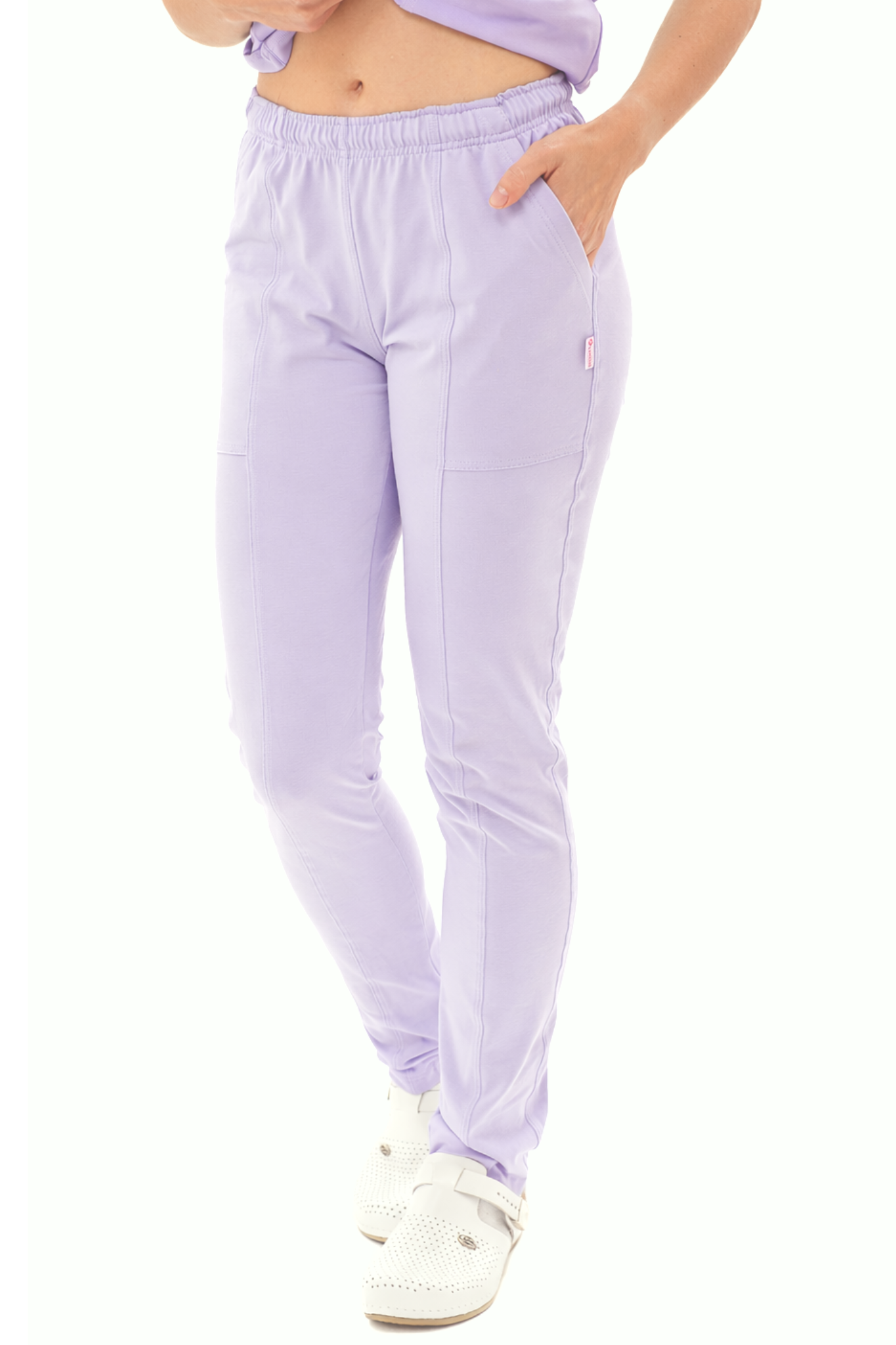 Zdravotnícke nohavice TINA Úplet Regular Lila Fialová