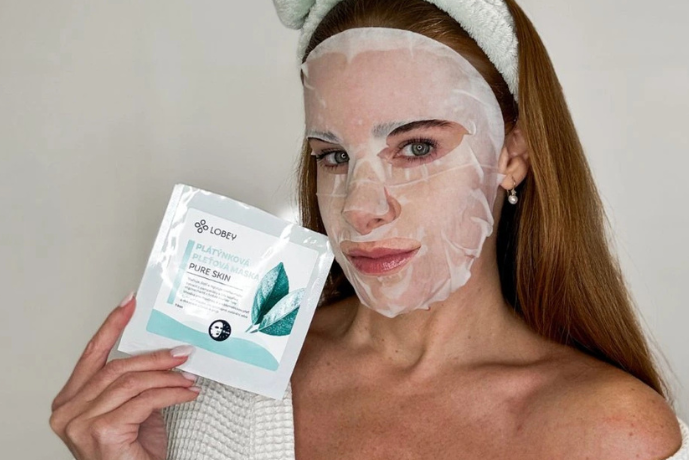 Platénková maska Pure skin