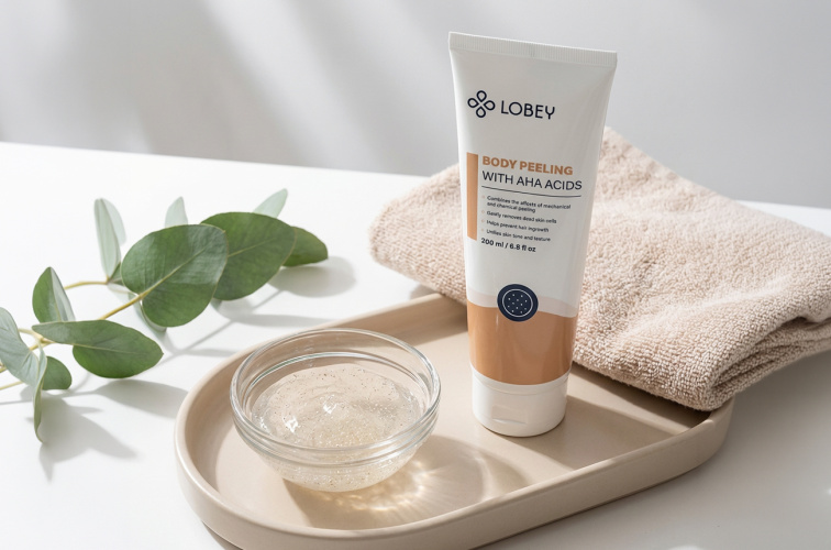 Telový peeling s AHA kyselinami 200 ml