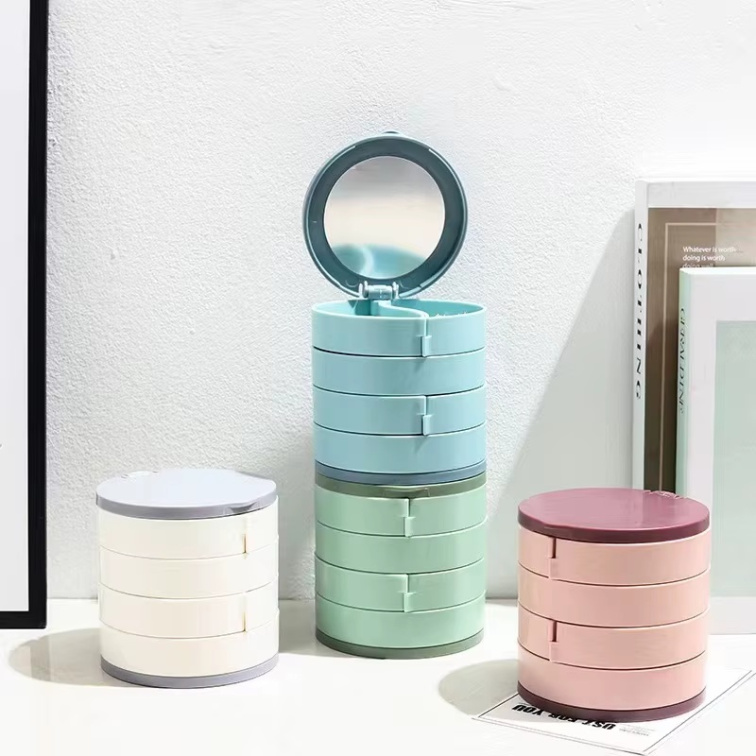 Rozkladací box na bižutériu so zrkadlom