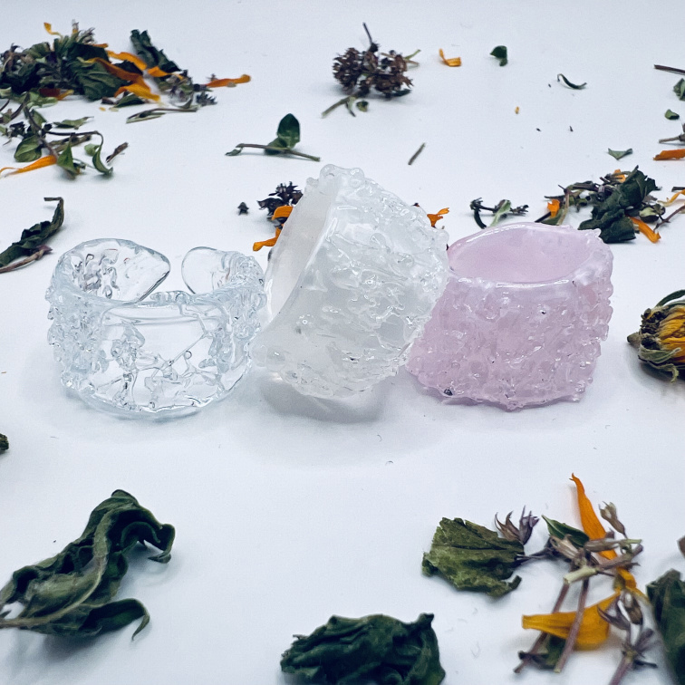 Hand made sklenený prsteň