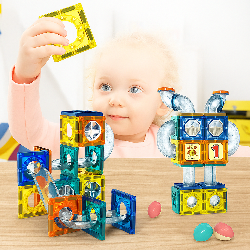 Magnetická stavebnica z plochých dielikov