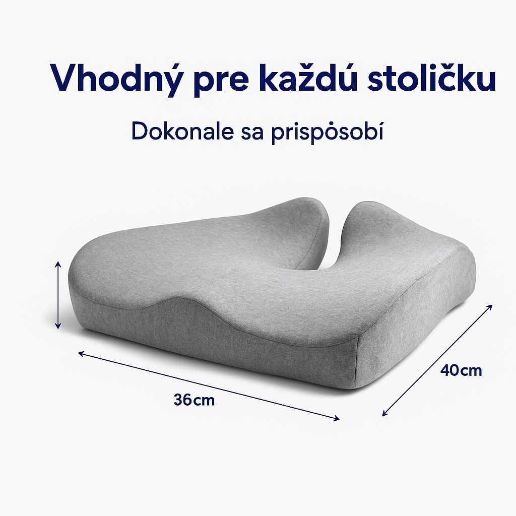 Ergonomický ortopedický sedací vankúš