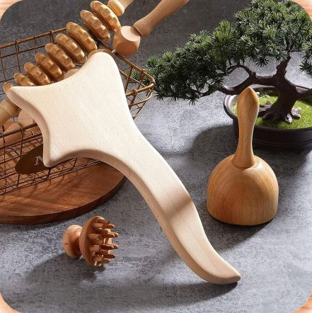 Drevená masážna sada