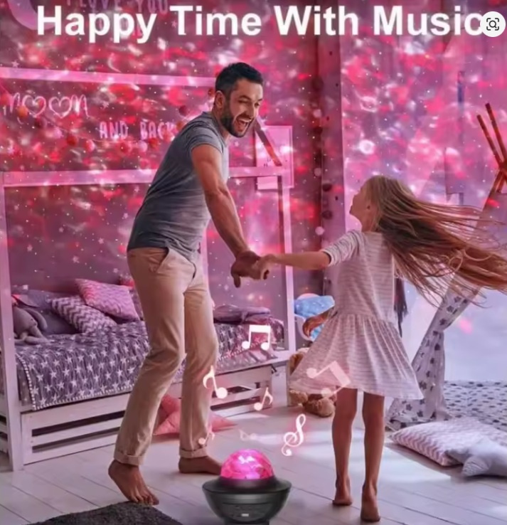 Projektor aurory s Bluetooth reproduktorom