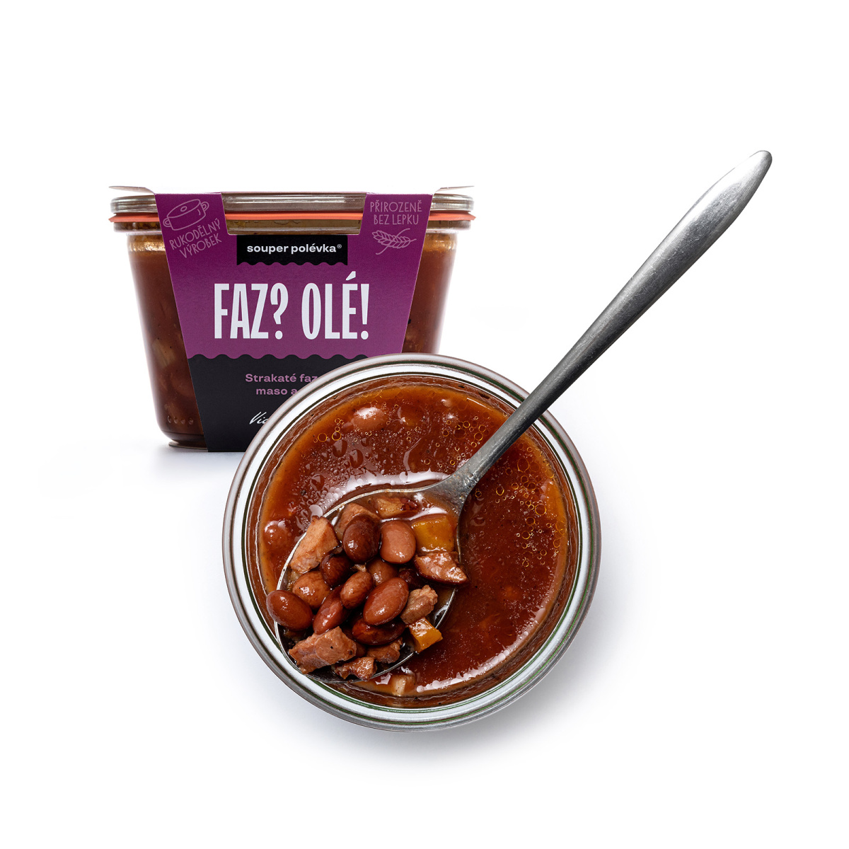Fazolová polévka s masem a chilli