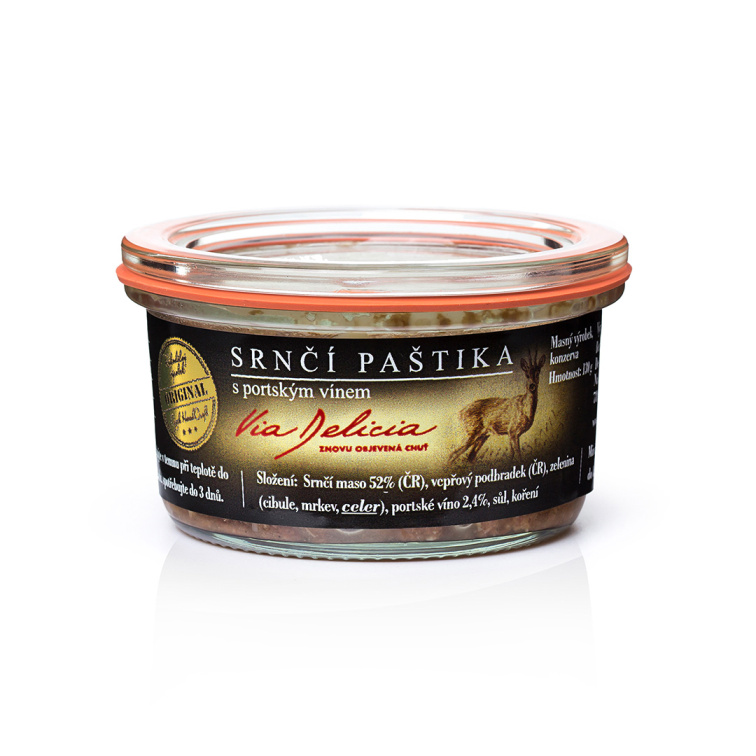 Srnčí paštika s portským vínem 130 g