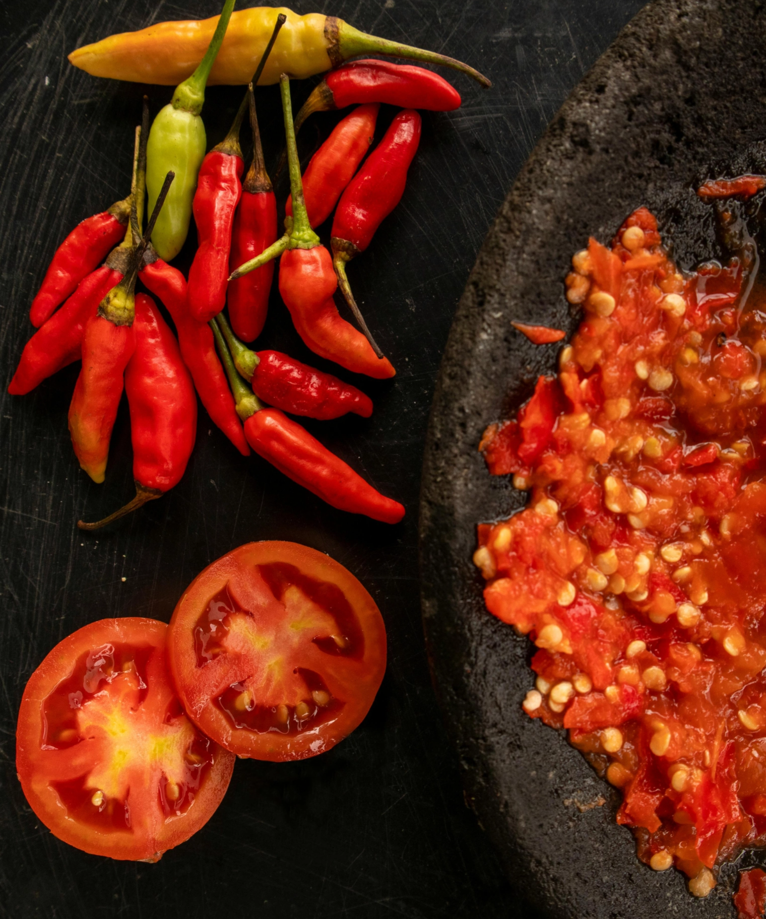 Fazolová polévka s masem a chilli