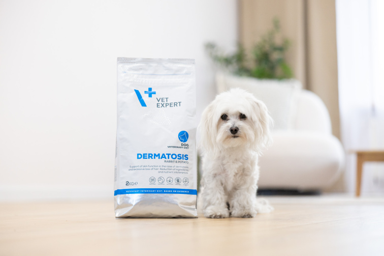 DERMATOSIS DOG králík a brambory - suché veterinární krmivo pro psy
