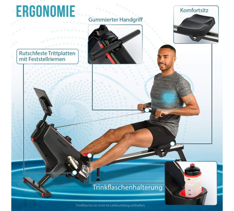 Veslovací trenažér Christopeit RW 1000