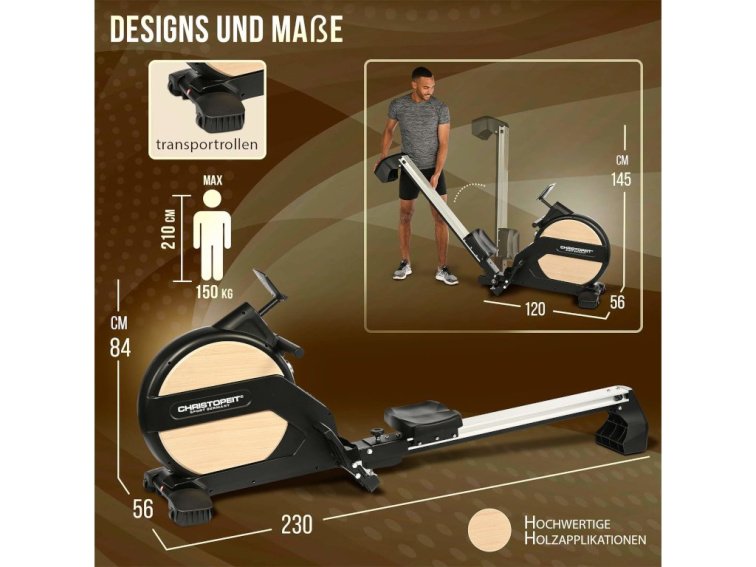 Veslovací trenažér Christopeit Vico