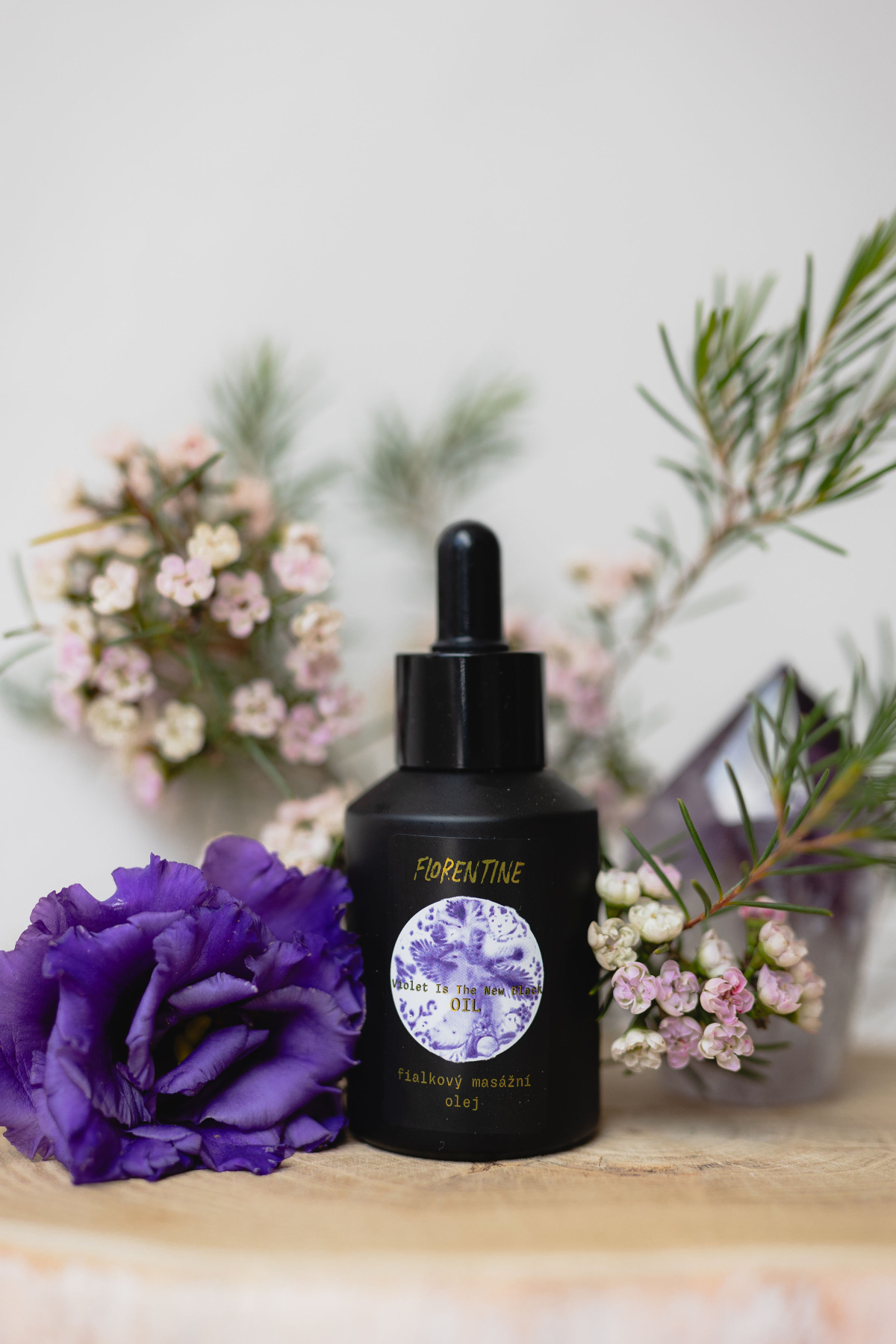 FLORENTINE Violet is the New Black - fialkový olej na tělo